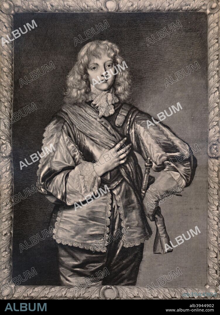 Philip Herbert, 5th Earl of Pembroke, mid 17th century (1894). From A Collection of Engraved Portraits (Further Selection) Exhibited by the Late James Anderson Rose, at the Opening of the New Library and Museum of the Corporation of London, November 1872, Vol. II. [Marcus Ward & Co, Limited, London, 1894].