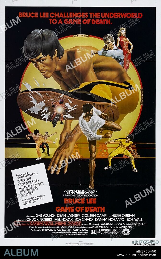 Poster de JUEGO CON LA MUERTE, 1978 (GAME OF DEATH). Copyright GOLDEN HARVEST GROUP.