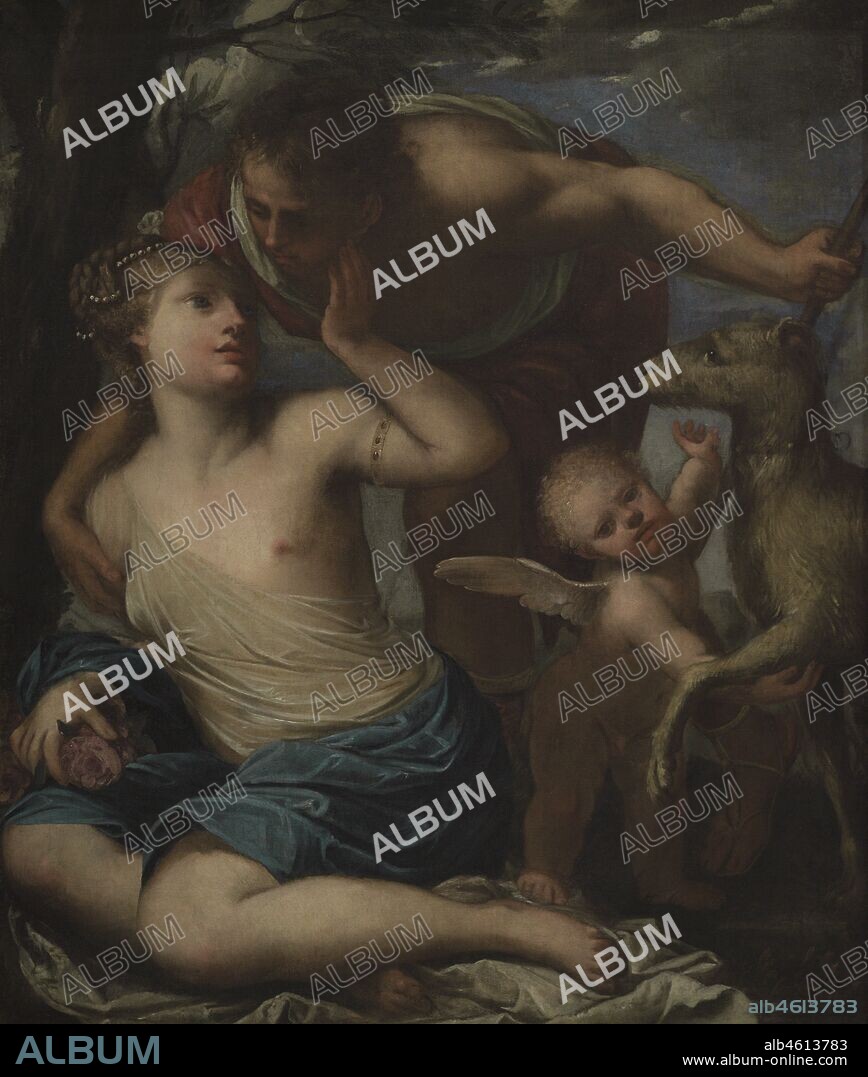 Pietro Liberi (1605-1687). Italian Baroque painter. Venus and Adonis. Oil on canvas. National Museum of Fine Arts. Valletta. Malta.