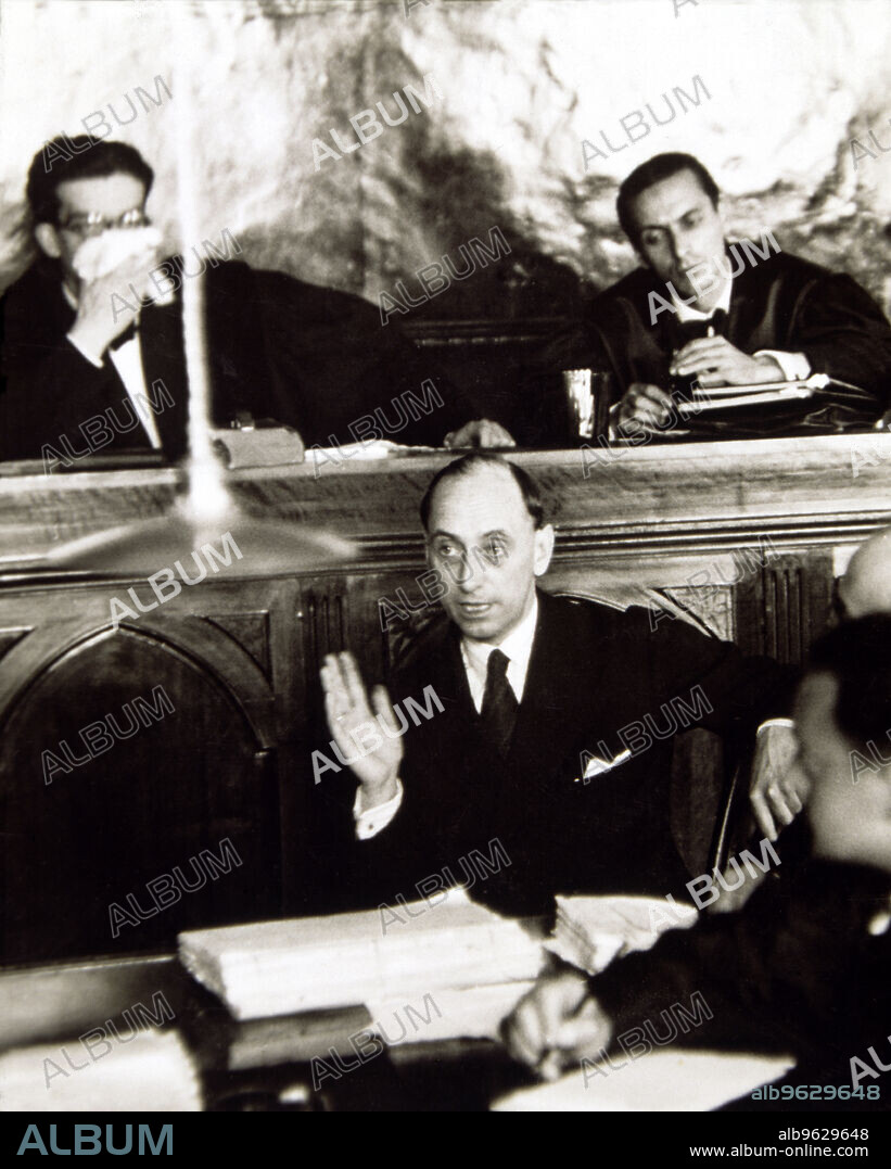 Santiago Casares Quiroga (1884-1950), Spanish politician, declaring in the process of Captain Rojas in 1934.