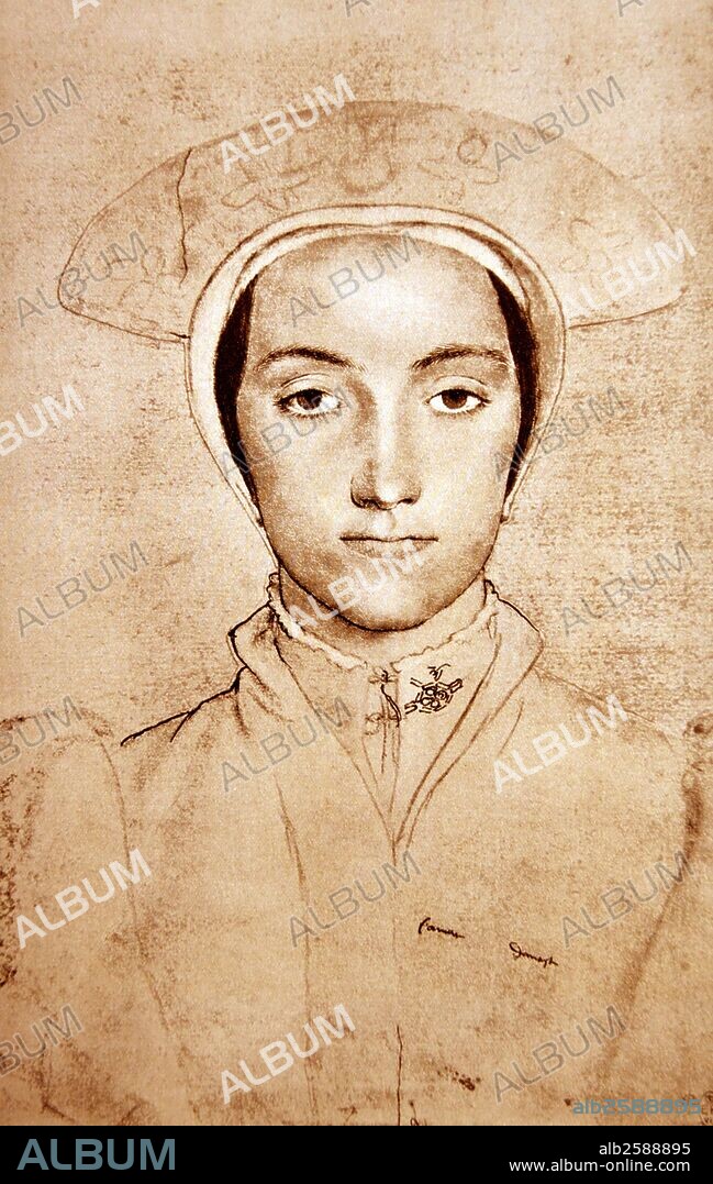 Portrait of an unknown woman, by Hans Holbein the Younger (c. 1497-1543).