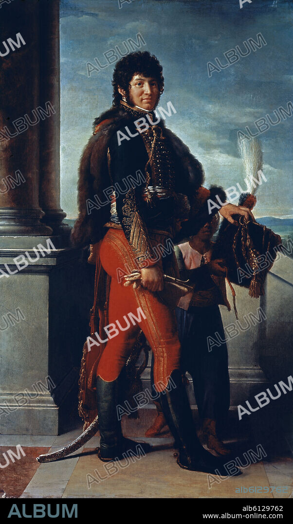 FRANÇOIS PASCAL SIMON (1770-1837) FRANÇOIS GERARD. RETRATO DE JOACHIM MURAT (1767-1815) PINTADO EN 1801.