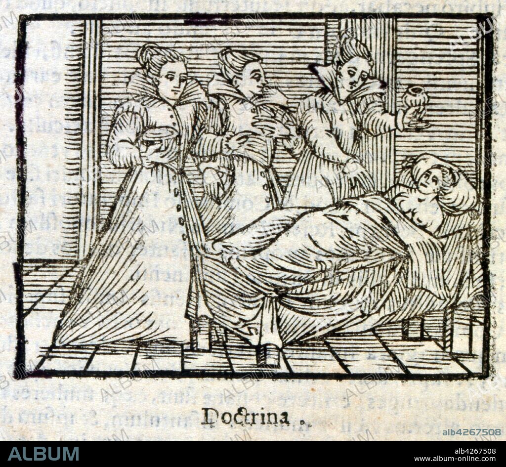 Woodcut Illustration from a 1626 Edition of 'Compendium Maleficarum, by Francesco Maria Guazzo. Compendium Maleficarum was a witch-hunter's manual written in Latin, and published in Milan, Italy in 1608.