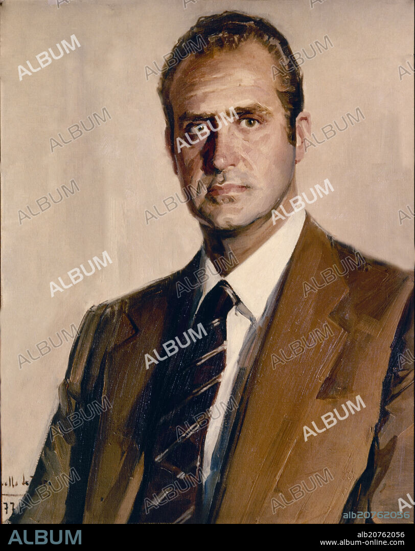 FELIX REVELLO DE TORO (1926-). Portrait of Juan Carlos, King of Spain. 1977. Oil on canvas. Madrid, Congress of Deputies.