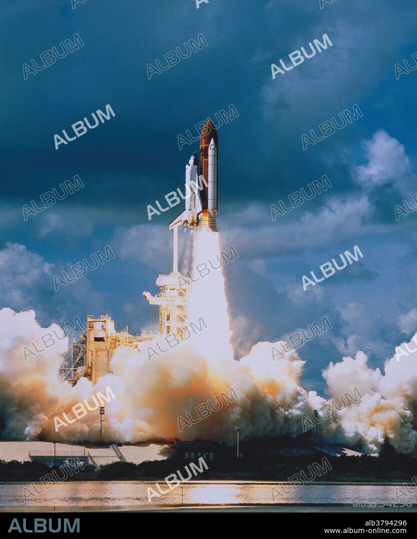 STS-34 was a NASA Space Shuttle mission using Atlantis. It was the 31st shuttle mission overall, and the fifth flight for Atlantis. STS-34 launched from Kennedy Space Center, Florida, on October 18, 1989, and landed at Edwards Air Force Base, California, on October 23. The primary payload, the Galileo spacecraft with its attached Inertial Upper Stage (IUS), was successfully deployed on its journey to Jupiter. STS-34 was only the second shuttle flight to deploy a planetary spacecraft, the first being STS-30, which deployed the Magellan spacecraft. Galileo became the first spacecraft to orbit an outer planet and to penetrate the atmosphere of an outer planet. Also, the spacecraft was scheduled to make the first extended observations of the Jovian system and first direct sampling of Jupiter's atmosphere, as well as the first asteroid flybys.