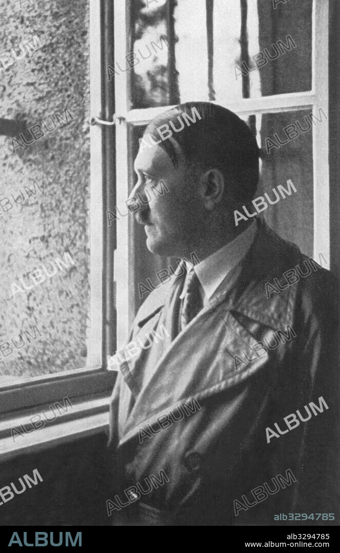 Adolf Hitler visits his former prison cell - 1934.
