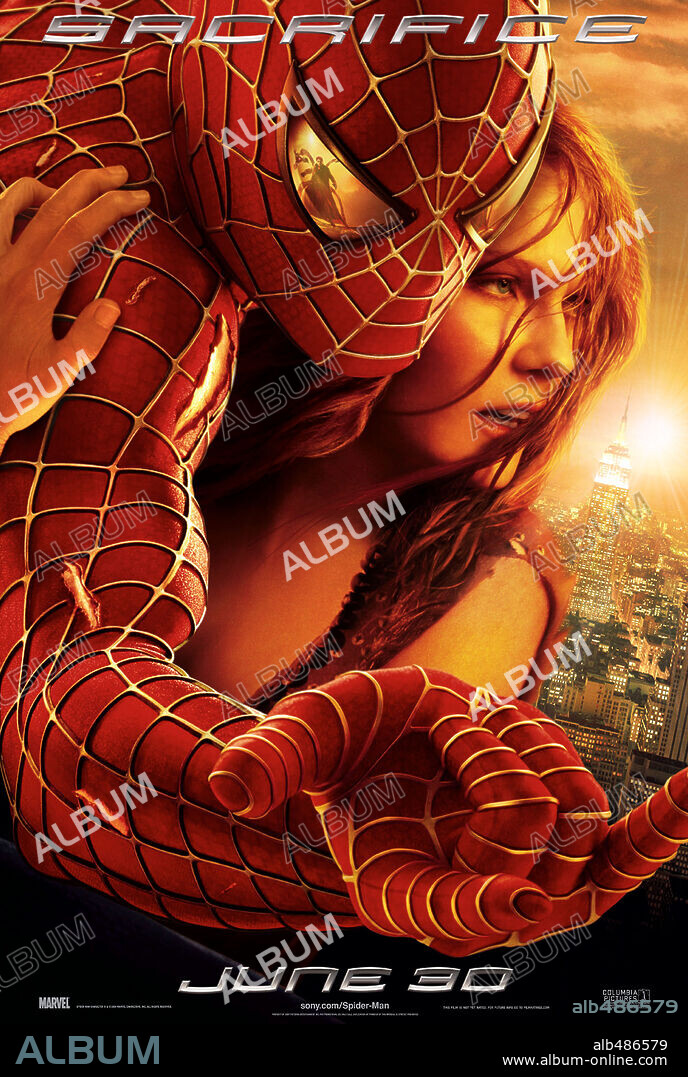 Poster of SPIDER-MAN 2, 2004, directed by SAM RAIMI. Copyright COLUMBIA PICTURES/MARVEL ENTERTAINMENT.