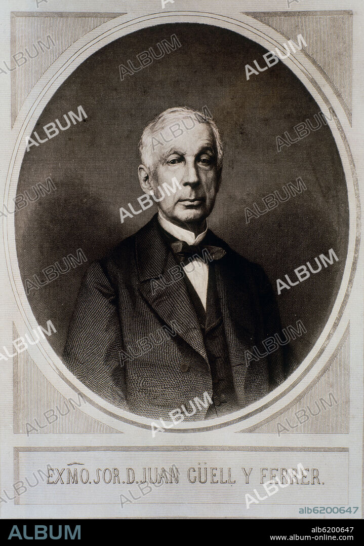 JOAN GÜELL I FERRER (1800-1872) ECONOMISTA E INDUSTRIAL ESPAÑOL.