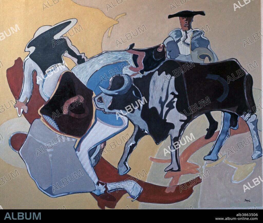 JUAN BARJOLA. BARJOLA , JUAN . PINTOR ESPAÑOL . TORRE DE MIGUEL SESMERO 1917 - 2004. " TERCIO DE VARAS ". TAUROMAQUIA. . ATENCION: AUTOR CONTEMPORANEO SUJETO A COPYRIGHT ©. EL CLIENTE FINAL ES RESPONSABLE DE LA GESTION DE LOS DERECHOS DE AUTOR CON LAS SOCIEDADES EXISTENTES DE GESTION DE DERECHOS O DIRECTAMENTE CON LOS ORGANISMOS TITULARES DE LOS MISMOS.