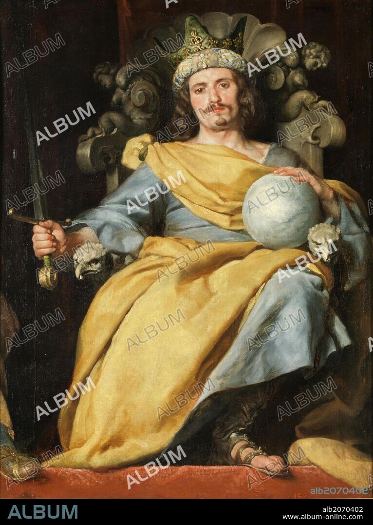 Alonso Cano / 'Un rey de España', Hacia 1640, Escuela Española, Óleo sobre Lienzo, 165 cm x 125 cm, P00632.