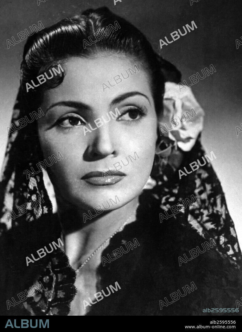 SEVILLA, CARMEN (CARMEN GARCIA GALISTEO). ACTRIZ Y CANTANTE ESPAÑOLA. SEVILLA 1930 REPRODUCCION FOTO.