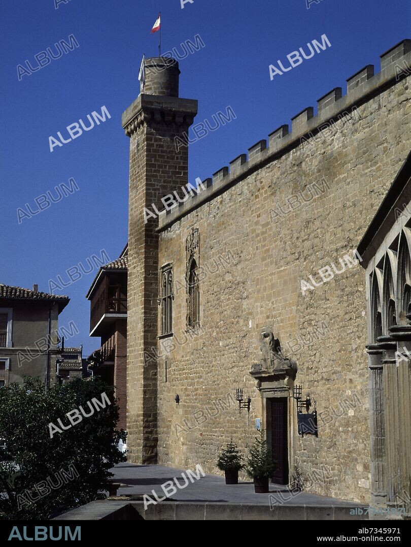 PALACIO VIEJO ACTUAL PARADOR NACIONAL DE OLITE - SIGLO XV.