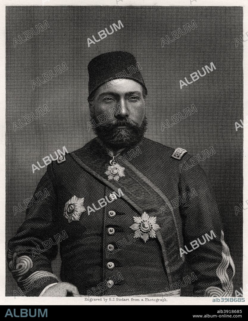 Osman Nuri Pasha, field marshal of the Ottoman Empire, 19th century. Portrait of Osman Nuri Pasha (1837?-1900) in uniform.