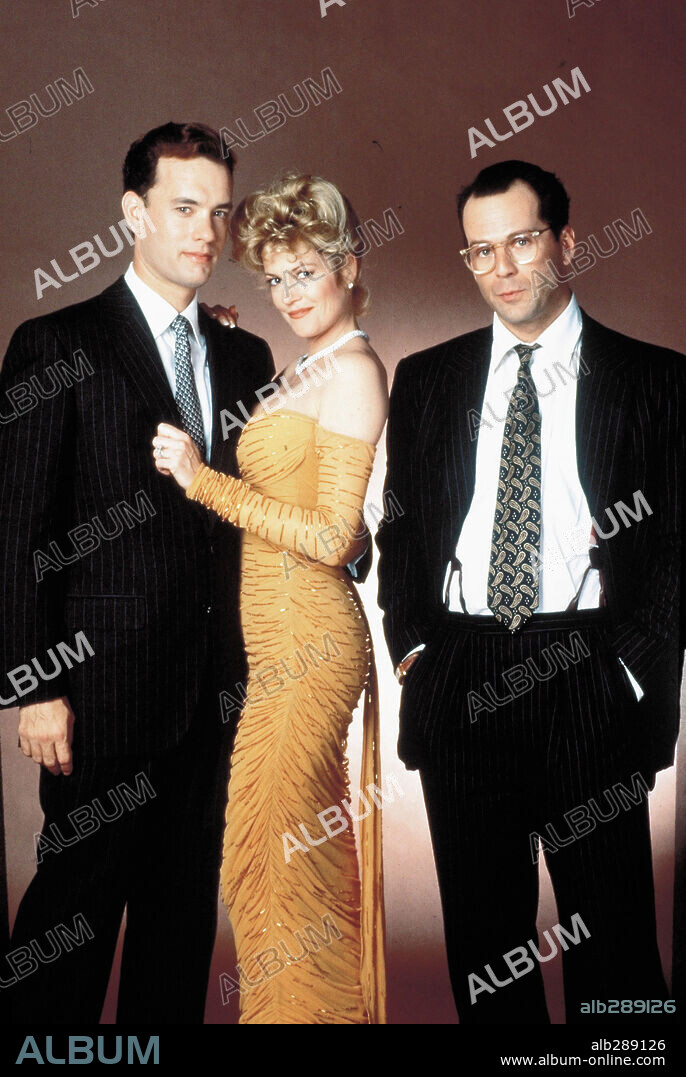 BRUCE WILLIS, MELANIE GRIFFITH and TOM HANKS in THE BONFIRE OF THE VANITIES, 1990, directed by BRIAN DE PALMA. Copyright WARNER BROTHERS.