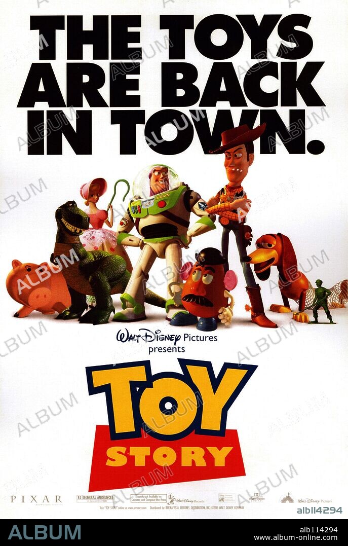 Poster of TOY STORY, 1995, directed by JOHN LASSETER. Copyright PIXAR ANIMATION STUDIOS/WALT DISNEY PICTURES.