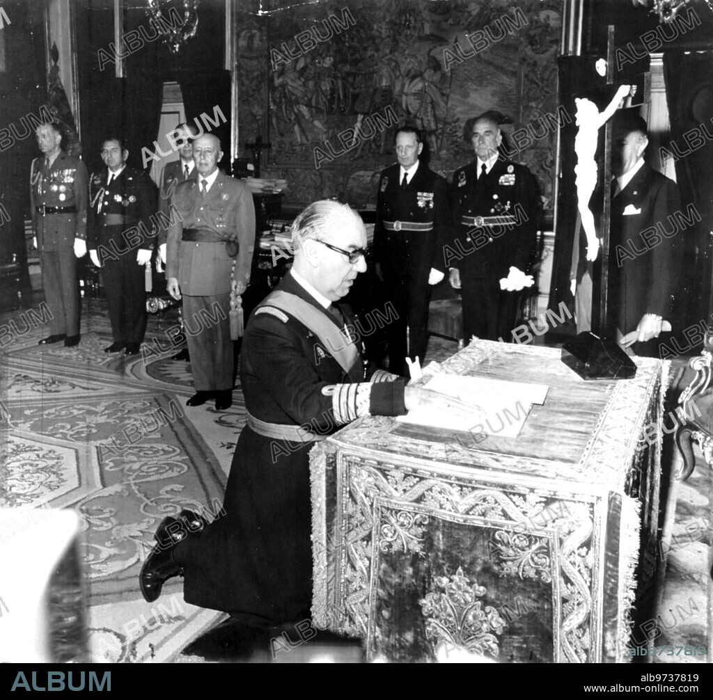 On June 9, 1973, Admiral Luis Carrero Blanco was sworn in as President of the Government, in the El Pardo Palace before Franco.