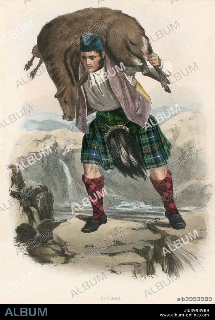 Mac Rae, from The Clans of the Scottish Highlands, pub. 1845 (colour lithograph).