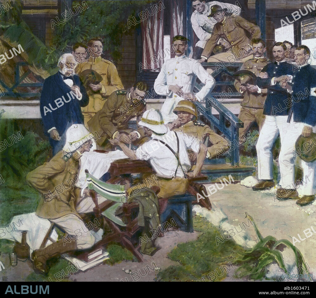 Conquerors of Yellow Fever by Dean Cornwell, 1892-1960.
