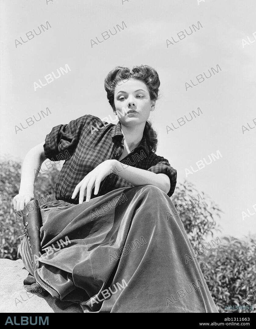 GENE TIERNEY in BELLE STARR, 1941, directed by IRVING CUMMINGS. Copyright 20TH CENTURY FOX.