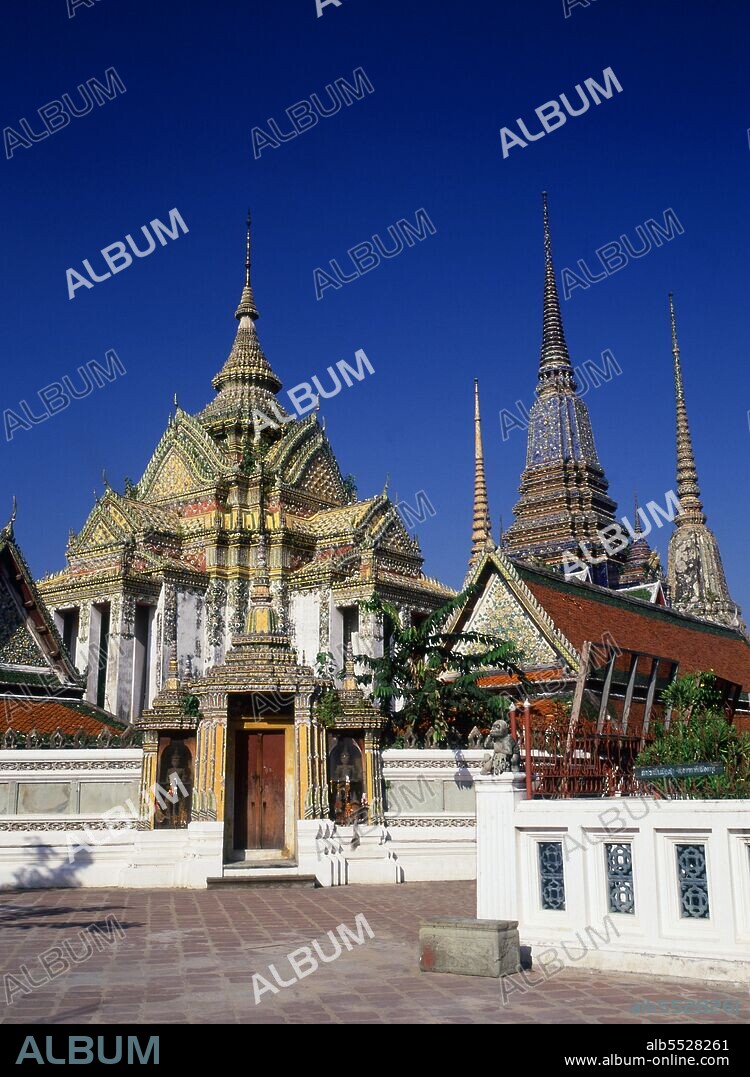 Originally built in the 16th century, Wat Pho is Bangkok's oldest temple. King Rama I of the Chakri Dynasty (1736—1809) rebuilt the temple in the 1780s. Officially called Wat Phra Chetuphon, it is one of Bangkok's best known Buddhist temples and is nowadays a major tourist attraction, located directly to the south of the Grand Palace. Wat Pho is famed for its Reclining Buddha and renowned as the home of traditional Thai massage.