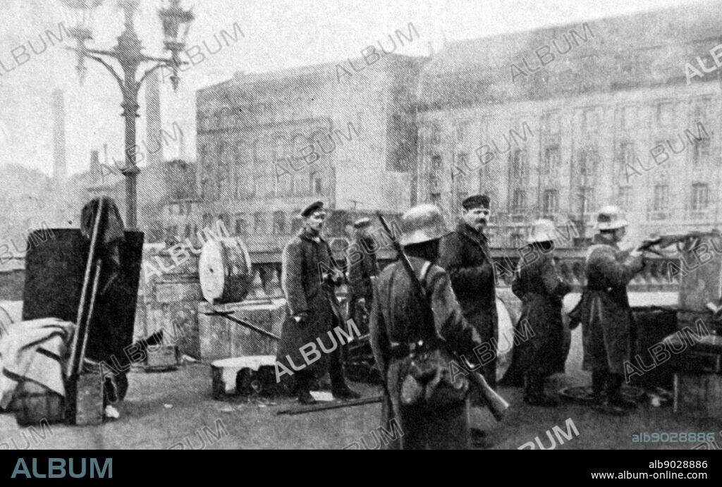 German government forces during the uprising of 1919. The Spartacist uprising (Spartakusaufstand), was a general strike and the armed battle in Germany from January 4 to January 15, 1919. Its suppression marked the end of the German Revolution. The name 'Spartacist uprising' is generally used for the event even though neither the 'Spartacist League' nor the Communist Party of Germany led this uprising; each participated only after popular resistance had begun.