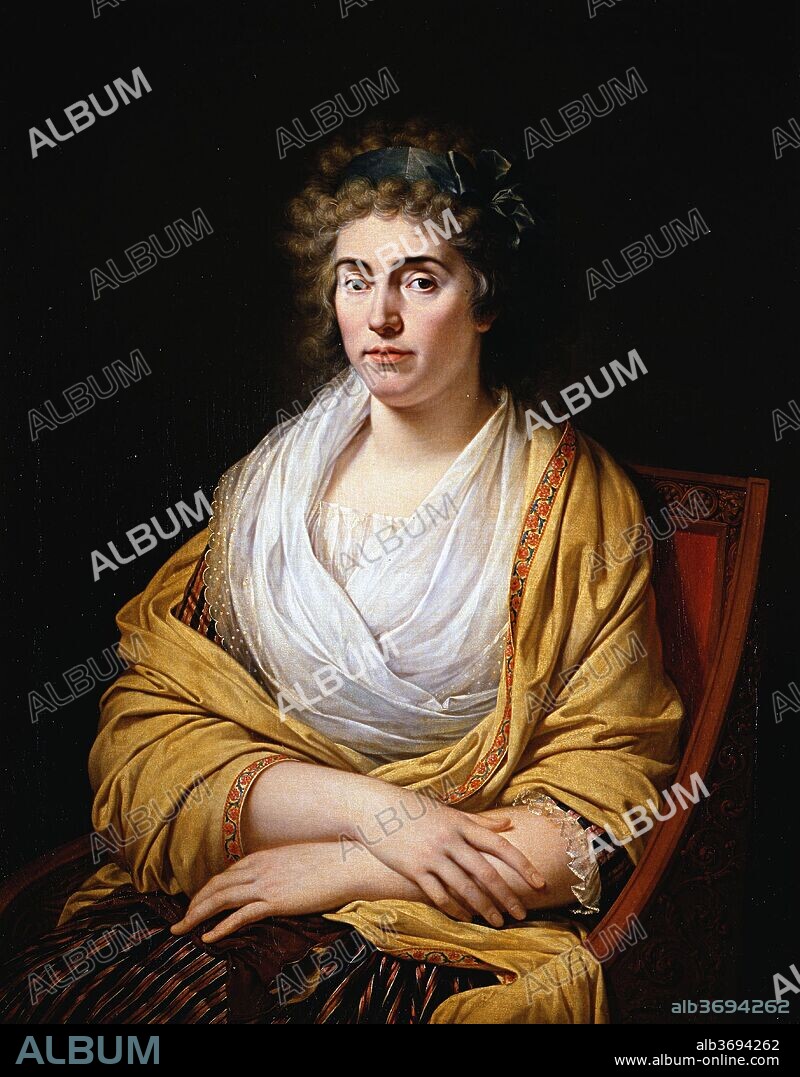 FABRE, FRANCOIS-XAVIER PASCAL, BARON. Portrait of Princess Louise of Stolberg-Gedern (1752-1824), Countess of Albany.
