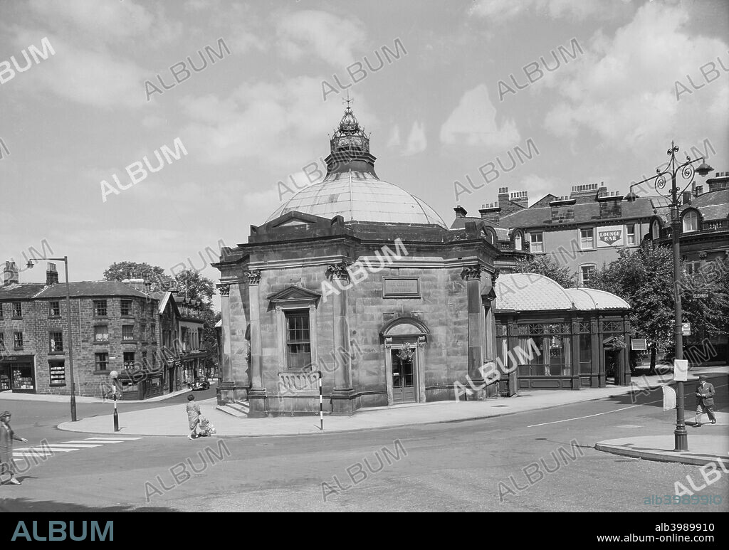 Royal Pump Room Museum, Crown Place, Harrogate, North Yorkshire, 1960. View from Valley Gardens.