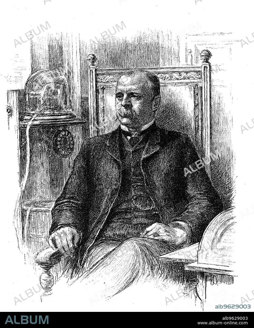 J Edward Simmons, President of the New York Stock Exchange, 1885.