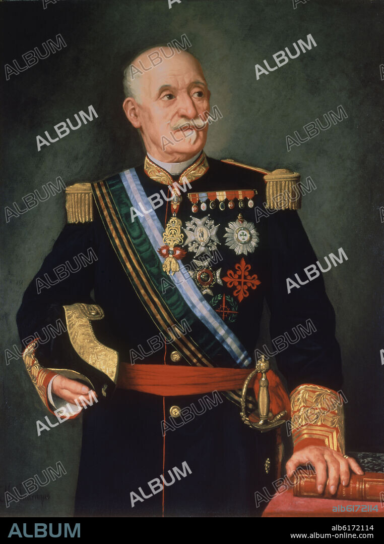 MIGUEL JADRAQUE Y SANCHE. FRANCISCO JAVIER ARIAS DAVILA, CONDE DE PUÑONROSTRO (1812/1890) - DECOMOSEXTO PRESIDENTE DEL SENADO 1884 - 1885 - O/L - 1,00x0,75 - INVENTARIO 58.