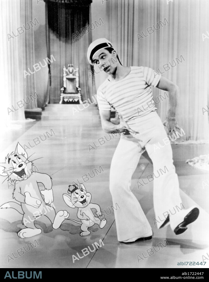 GENE KELLY en LEVANDO ANCLAS, 1945 (ANCHORS AWEIGH), dirigida por GEORGE SIDNEY. Copyright M.G.M.