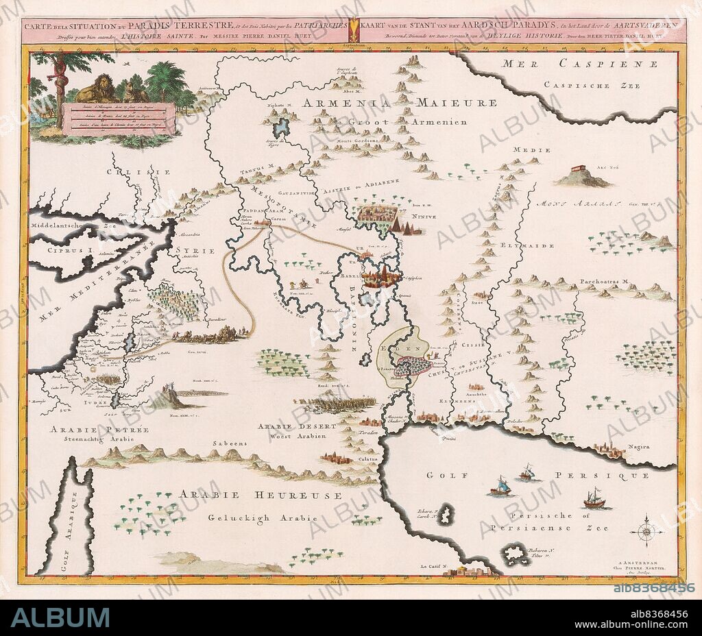 Pieter Mortier (1661-1711) was a Dutch engraver and mapmaker from the Northern Netherlands. He was born in Leiden, and travelled to Paris in 1681-1685, eventually winning the privilege in 1690 to publish atlases and maps by French publishers in Amsterdam, where he would die.