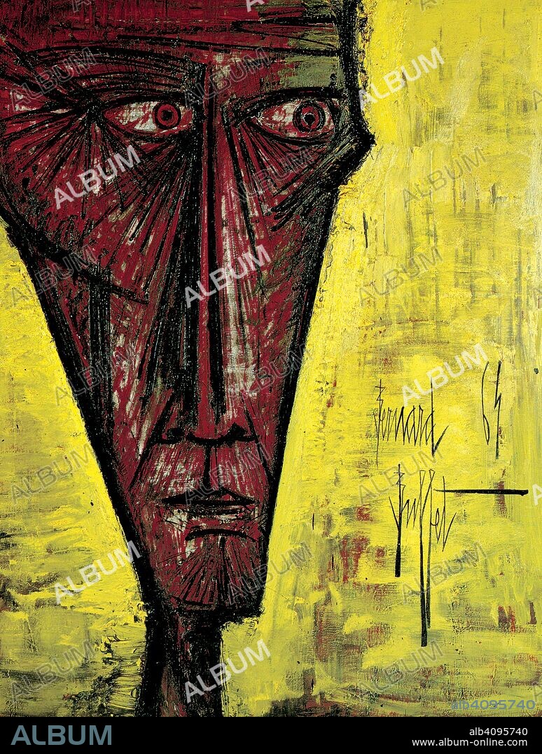 ベルナール・ビュッフェ【Tete d'ecorche de face】