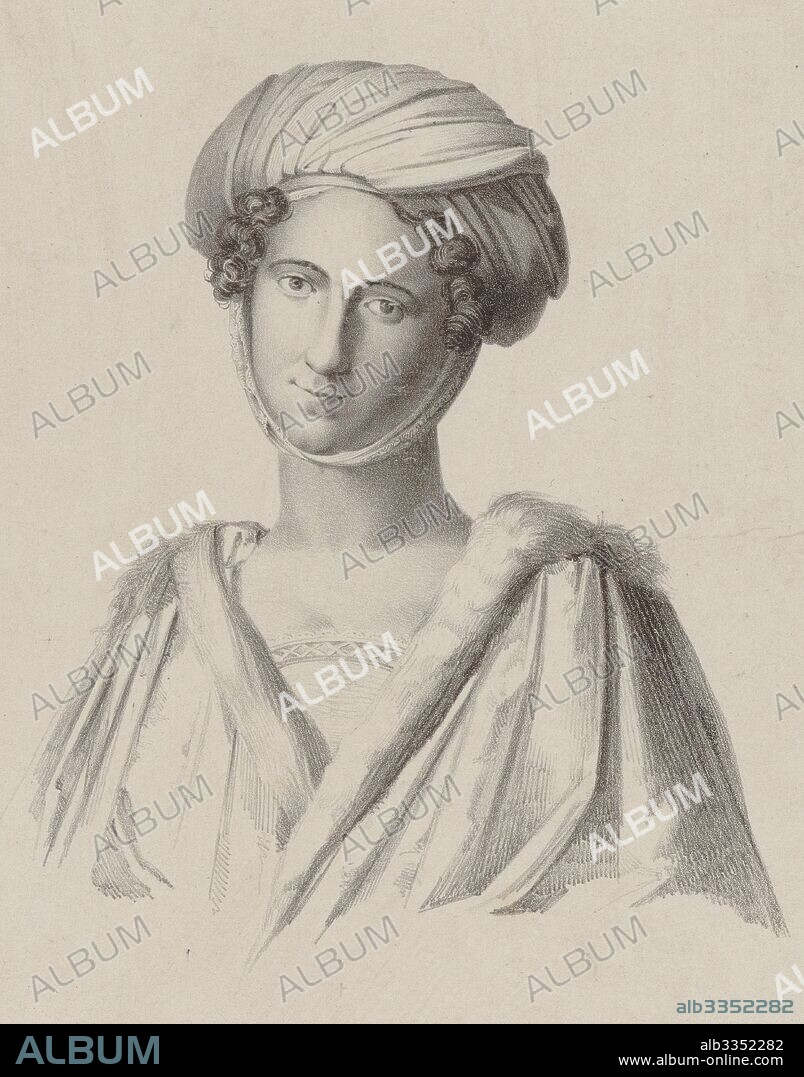 ANÓNIMO. Portrait of the mezzo-soprano Isabella Colbran (1785-1845).