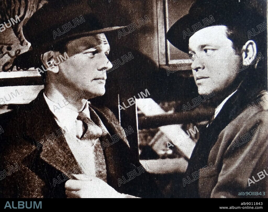 Joseph Cotten and Orson Welles in The Third Man, a 1949 British film noir directed by Carol Reed. Joseph Cheshire Cotten Jr. (May 15, 1905 - February 6, 1994) was an American film, stage, radio and television actor. George Orson Welles (May 6, 1915 - October 10, 1985) was an American director, actor, screenwriter, and producer who is remembered for his innovative work in radio, theatre and film.