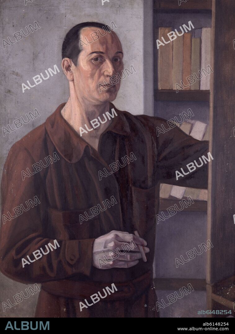 JOSÉ ARRUE. AUTORRETRATO - 1935 - OLEO/TABLA - 76X58 CM.