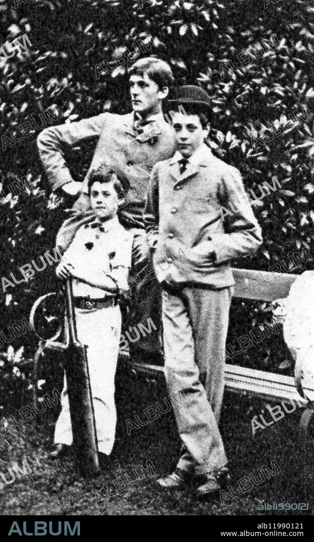 Lord Weymouth in 1881 with Lord Alexander and Lord John Thynne, aged 8 and 14 respectively. ©TopFoto.