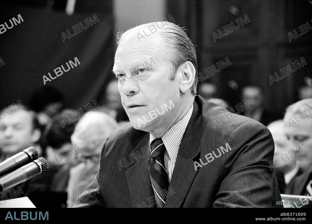 Gerald Rudolph Ford, Jr. (born Leslie Lynch King, Jr.; July 14, 1913 December 26, 2006) was an American politician who served as the 38th President of the United States from 1974 to 1977. Prior to this he was the 40th Vice President of the United States, serving from 1973 until President Richard Nixon's resignation in 1974.