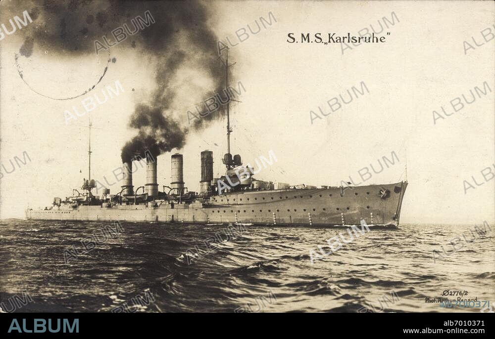 Deutsches Kriegsschiff, SMS Karlsruhe.