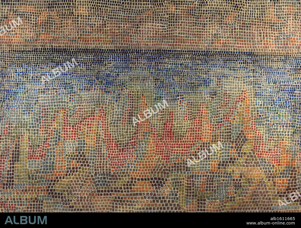 Cliffs On The Sea  1931  Paul Klee (1879-1940/Swiss)   Oil on canvas  Collection H. Berggruen, Paris.