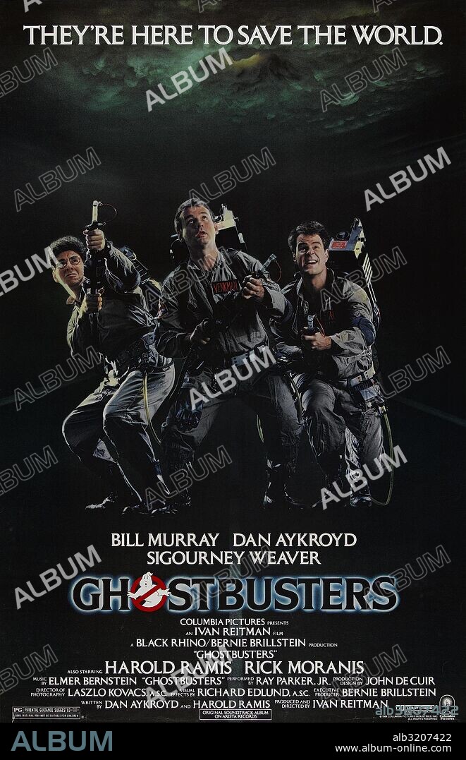 Poster of GHOSTBUSTERS, 1984, directed by IVAN REITMAN. Copyright COLUMBIA PICTURES.