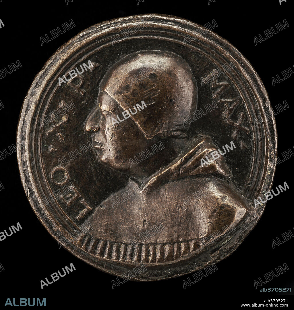 ROMAN 16TH CENTURY. Leo X (Giovanni de' Medici, 1475-1521), Pope 1513 [obverse]. Dated: c. 1513/1515. Dimensions: overall (diameter): 7.8 cm (3 1/16 in.). Medium: bronze.