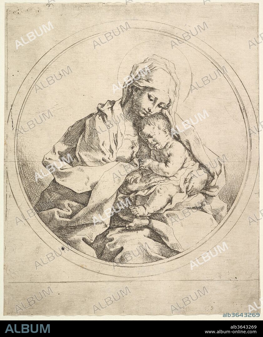 The Madonna and Child in the Round. Artist: Guido Reni (Italian, Bologna 1575-1642 Bologna). Dimensions: diameter 16.5 cm.