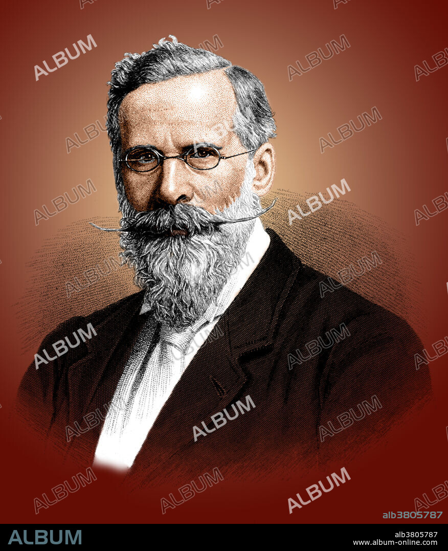 William Crookes (1832-1919) was an English chemist and physicist who worked on spectroscopy. He was a pioneer of vacuum tubes for the study of physical phenomena, and invented the Crookes tube. He discovered that the rays (which were made of electrons) made the sides of the glass tube fluorescent. He also showed that they travelled in straight lines and could be deflected by a magnetic field. Crookes invented the spinthariscope, which measured alpha radiation using scintillation (light flashes) caused by these charged particles. Crookes also discovered the element thallium.