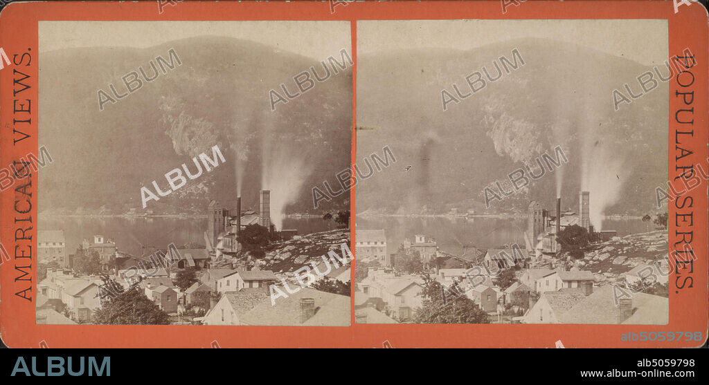 Cold Spring., Van Wagner, E. & H.T. Anthony (Firm), ca. 1855-ca. 1930, Factories, New York (State), Hudson River Valley (N.Y. and N.J.), Storm King Mountain (N.Y.), Cold Spring (N.Y.