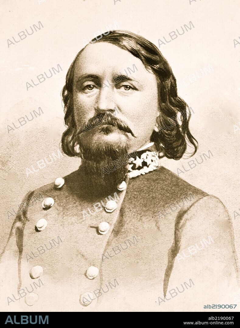 Portrait of Confederate General George Pickett, CSA.