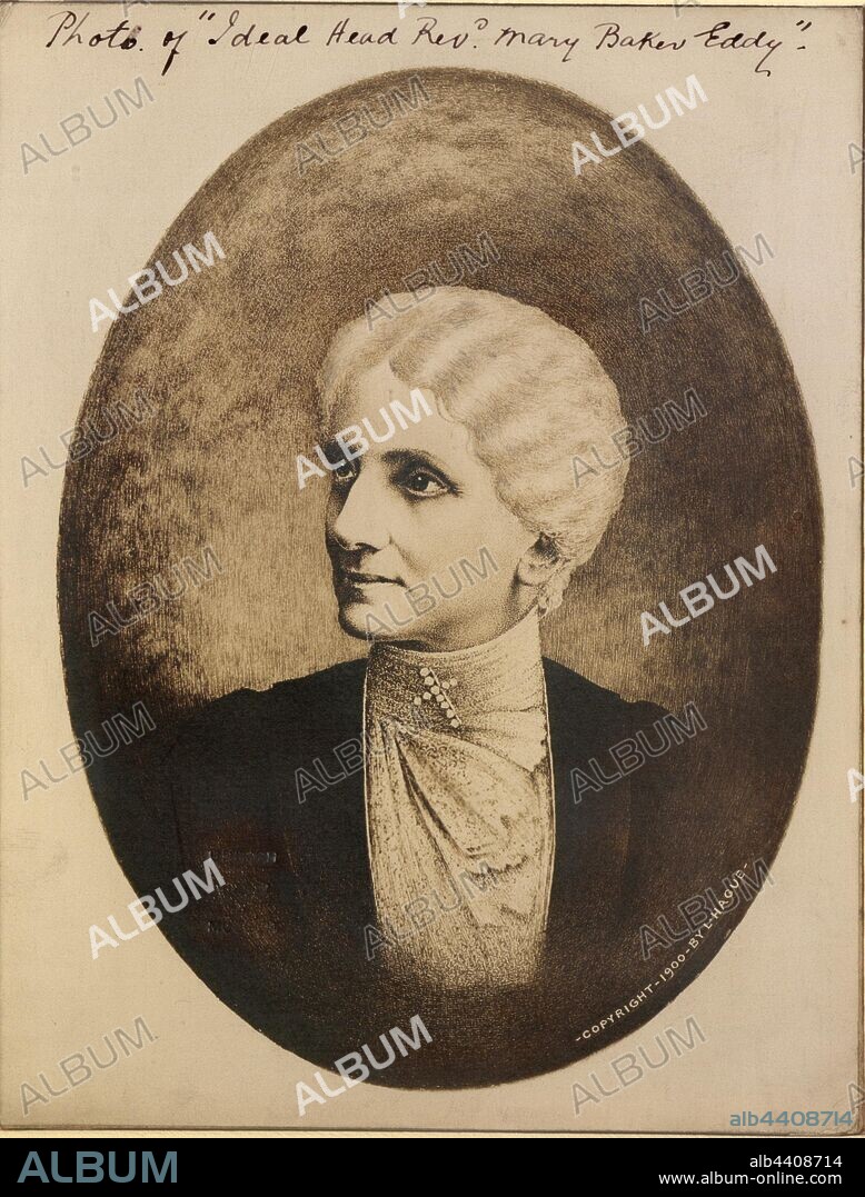 Ideal head of the Rev. Mary Baker Eddy, 1900.
