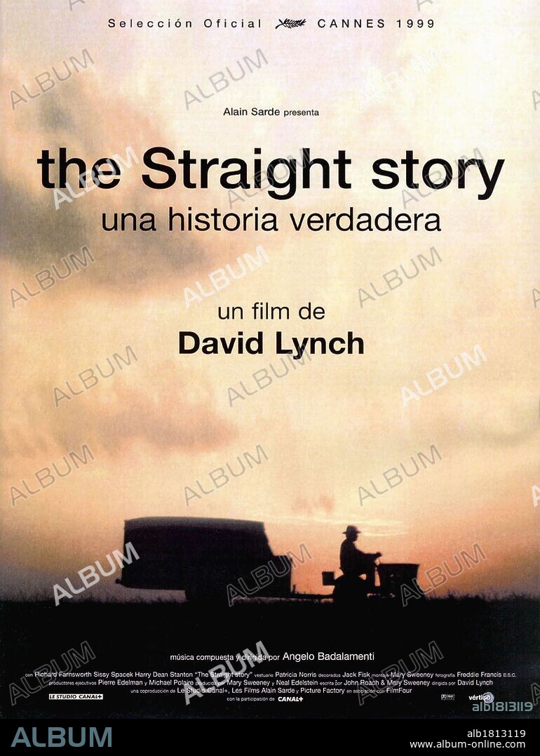 Poster of THE STRAIGHT STORY, 1999, directed by DAVID LYNCH. Copyright LE STUDIO CANAL +(U.S).
