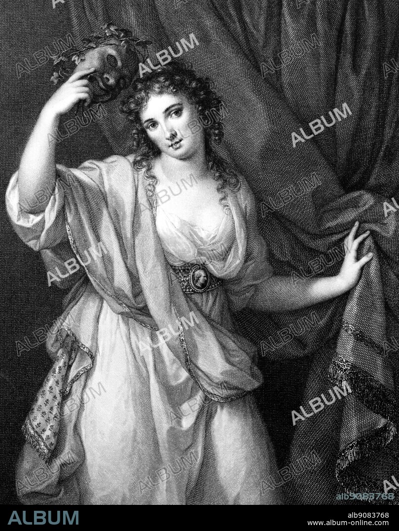 Emma Hamilton as the comic Muse by Angelica Kauffman.