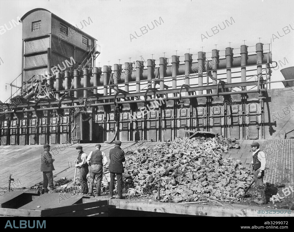 Coke Ovens at Talk O'th Hill Plant. Stoke On Trent, c1910.