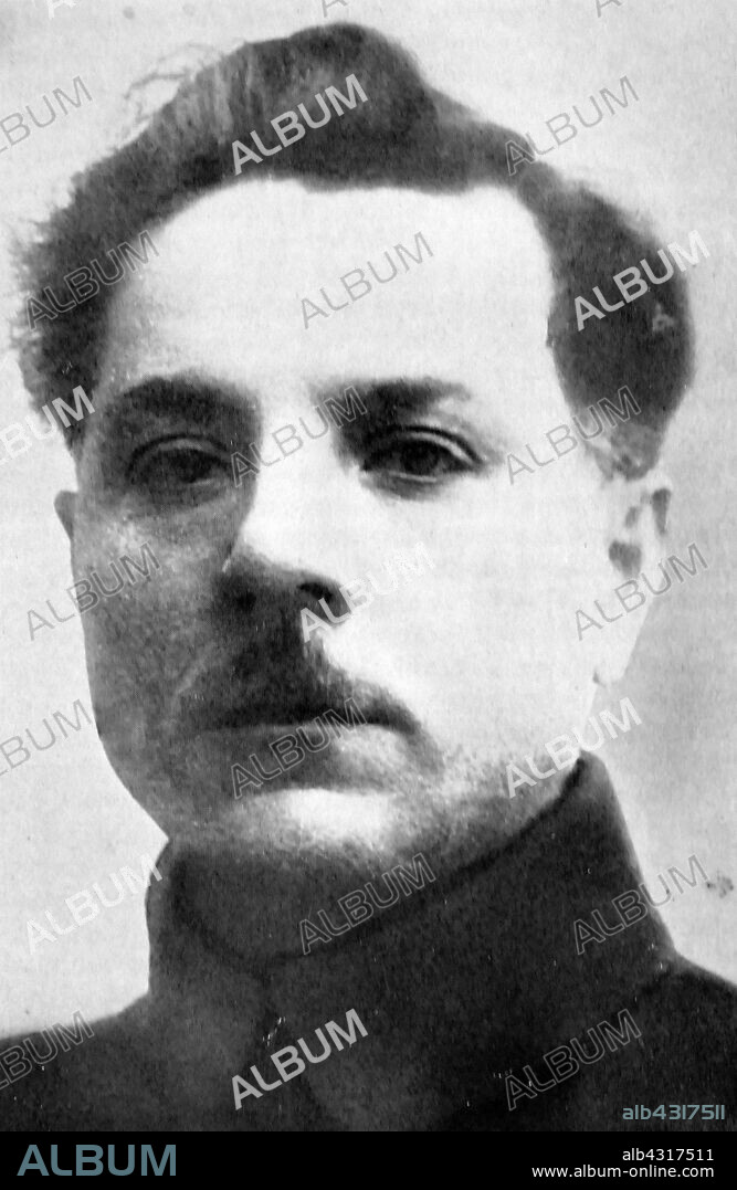 Kliment Voroshilov (1881 - 1969), Soviet military officer and politician during the Stalin era. He was one of the original five Marshals of the Soviet Union (the highest military rank of the Soviet Union), along with Chief of the General Staff of the Red Army Alexander Yegorov, and three senior commanders, Vasily Blyukher, Semyon Budyonny, and Mikhail Tukhachevsky.